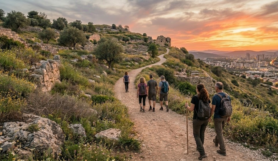 titura walking tour - walking in pairs